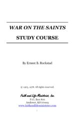 War on the Saints Study Course